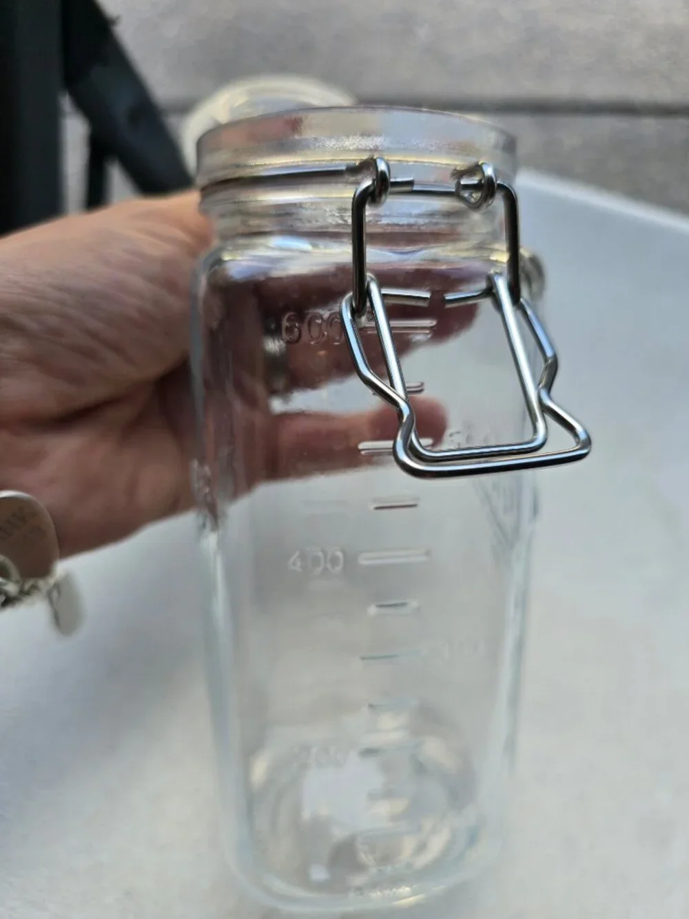 Mason Craft & More 22oz Glass Storage Jar - Round Top Square Base Canister